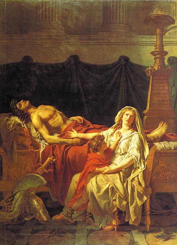 Jacques-Louis David Andromache Mourning Hector Sweden oil painting art